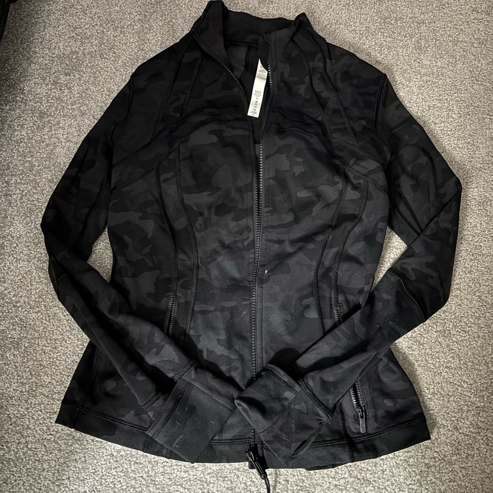 Lululemon Athletica Black Utility Jacket with Stand-Up Collar